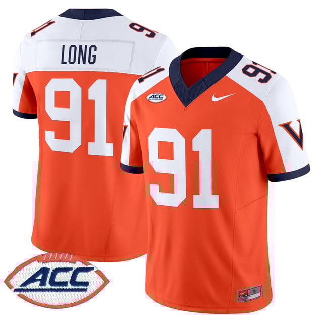 Men's Virginia Cavaliers 1995 Throwbacks Vapor Limited Jersey alternate #91 Chris Long