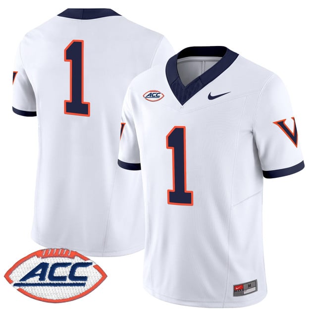 Men's Virginia Cavaliers 1995 Throwbacks Vapor Limited Jersey white #1