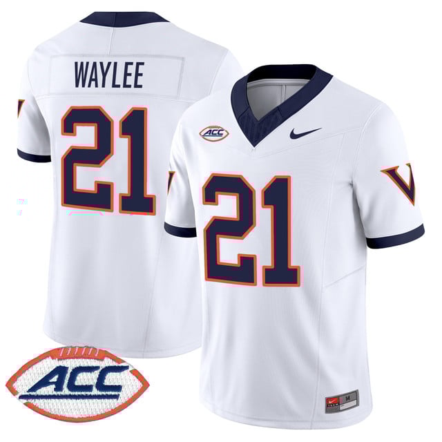 Men's Virginia Cavaliers 1995 Throwbacks Vapor Limited Jersey white #21 Harrison Waylee