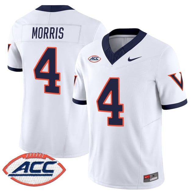 Men's Virginia Cavaliers 1995 Throwbacks Vapor Limited Jersey white #4 Chandler Morris