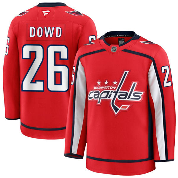 Men's Washington Capitals #26 Nic Dowd Fanatics Home Red Premium Jersey 