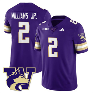 Men's Washington Husky Football 2025 Vapor Limited Jersey - All Stitched Demond Williams Jr. -  2