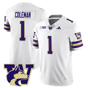 Men's Washington Husky Football 2025 Vapor Limited Jersey - All Stitched Jonah Coleman -   1