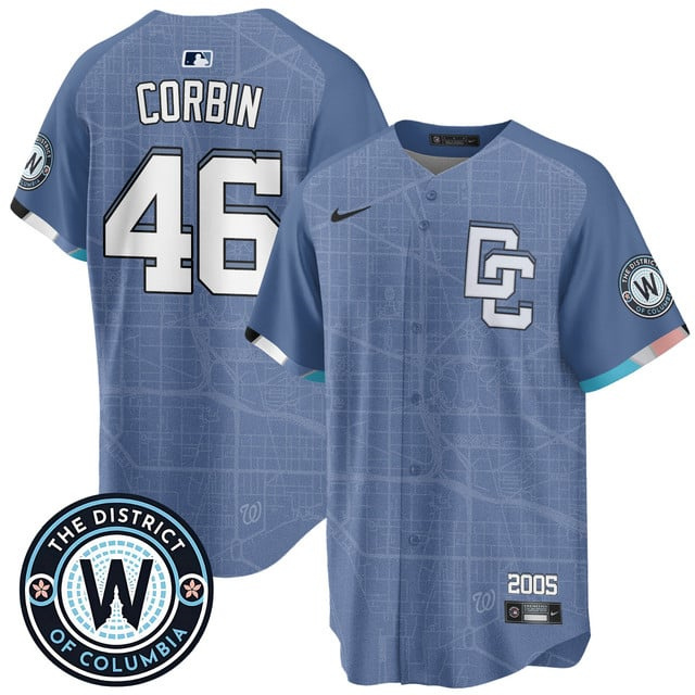 Men's Washington Nationals 2025 City Connect Limited Jersey #46 corbin