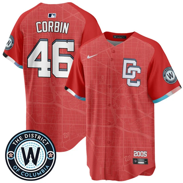 Men's Washington Nationals 2025 City Connect Limited Jersey RED #CORBIN