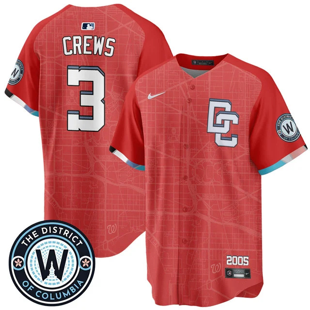 Men's Washington Nationals 2025 City Connect Limited Jersey REN #3 CREWS