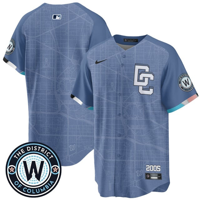 Men's Washington Nationals 2025 City Connect Limited Jersey blank