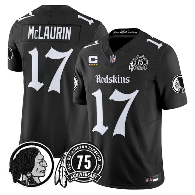 Men's Washington Redskins 'Gothic Capital Edition' Vapor Limited Jersey #17 Terry McLaurin