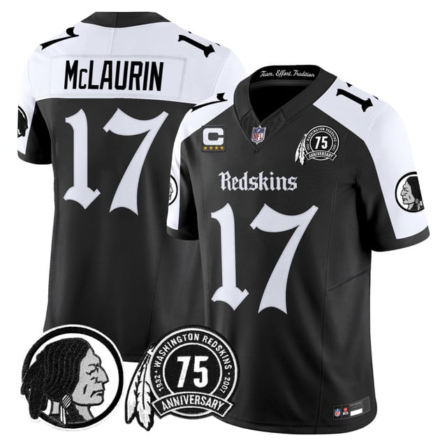 Men's Washington Redskins 'Gothic Capital Edition' Vapor Limited Jersey alternate #17 Terry McLaurin