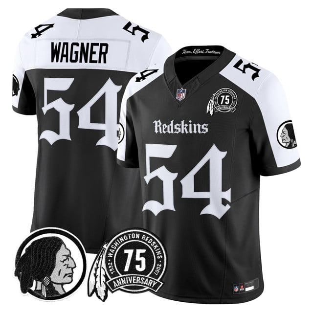Men's Washington Redskins 'Gothic Capital Edition' Vapor Limited Jersey alternate #54 Bobby Wagner
