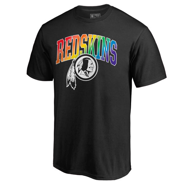 Men's Washington Redskins NFL Pro Line By Fanatics Branded Black Big & Tall Pride T-Shirt