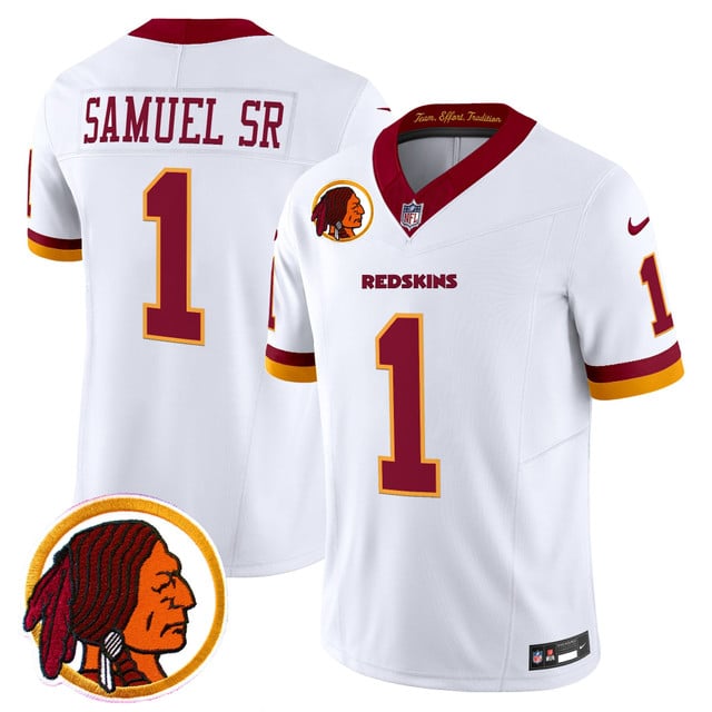 Men's Washington Redskins Throwback Vapor Limited Jersey V2 #1 Deebo Samurl Sr.