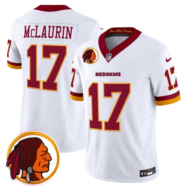 Men's Washington Redskins Throwback Vapor Limited Jersey V2 #17 Terry Mclaurin