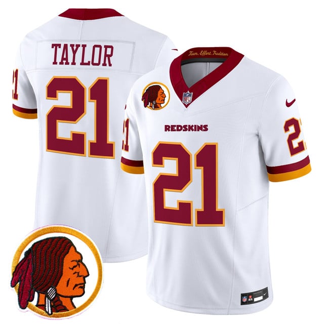 Men's Washington Redskins Throwback Vapor Limited Jersey V2 #21 Sean Taylor