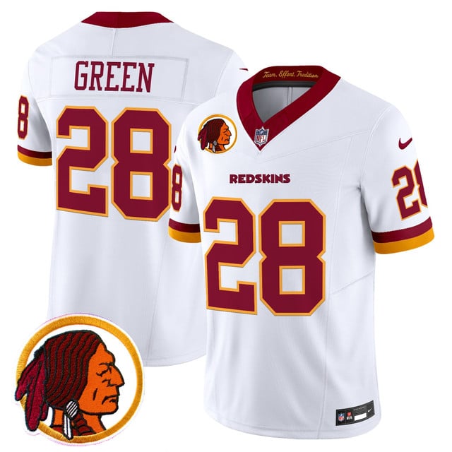 Men's Washington Redskins Throwback Vapor Limited Jersey V2 #28 Darrell Green
