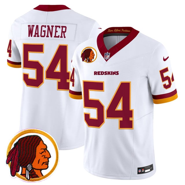 Men's Washington Redskins Throwback Vapor Limited Jersey V2 #54 Bobby Wagner
