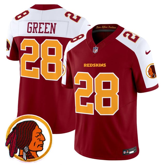 Men's Washington Redskins Throwback Vapor Limited Jersey V2 alt #28 Darrell Green