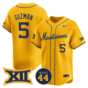 Men's West Virginia Mountaineers 2025 Vapor Premier Limited Jersey - All Stitched Armani Guzman   5