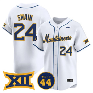 Men's West Virginia Mountaineers 2025 Vapor Premier Limited Jersey - All Stitched Chase Swain     24