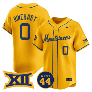 Men's West Virginia Mountaineers 2025 Vapor Premier Limited Jersey - All Stitched Jace Rinehart   0