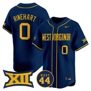 Men's West Virginia Mountaineers 2025 Vapor Premier Limited Jersey - All Stitched Jace Rinehart 0
