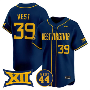 Men's West Virginia Mountaineers 2025 Vapor Premier Limited Jersey - All Stitched Kyle West 39