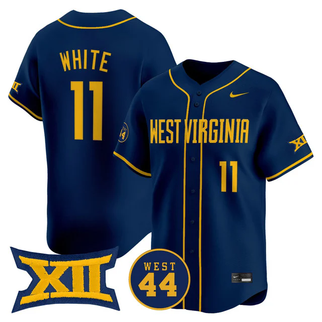 Men's West Virginia Mountaineers 2025 Vapor Premier Limited Jersey #11 sam white.webp