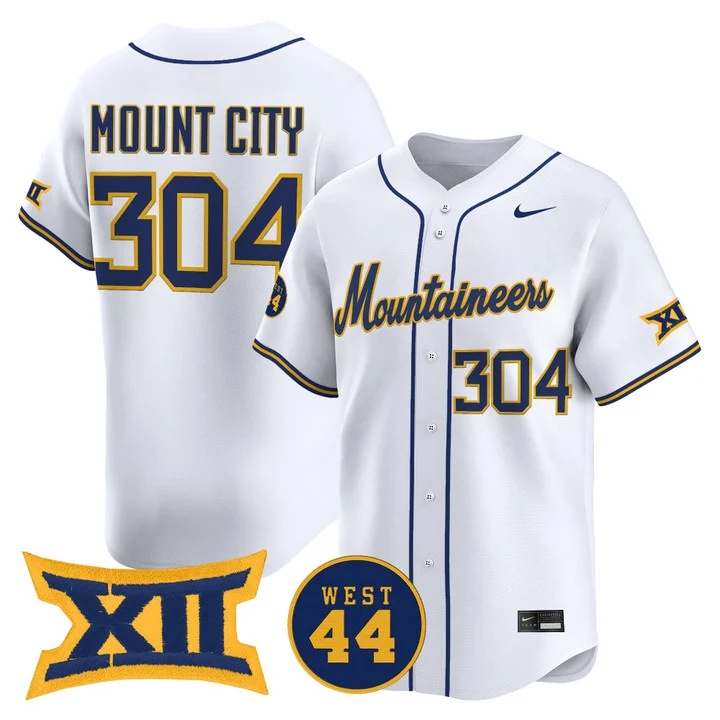Men's West Virginia Mountaineers 2026 Vapor Premier Limited Jersey WHITE #304 MOUNT CITY