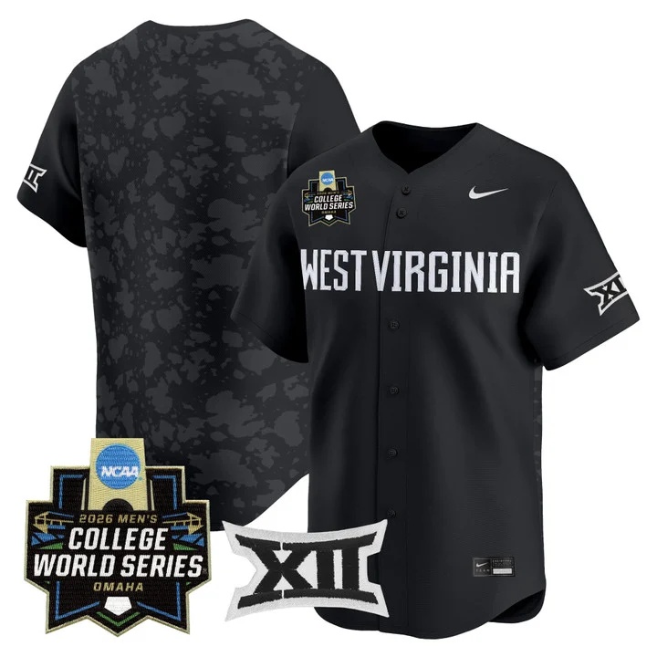 Men's West Virginia Mountaineers 2026 World Series Patch Vapor Premier Limited Jersey BLANK
