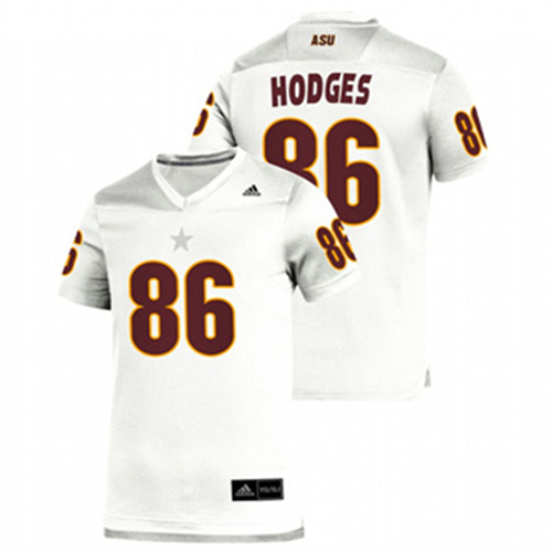 Men's White Arizona State Sun Devils Curtis Hodges Replica College Football Jersey