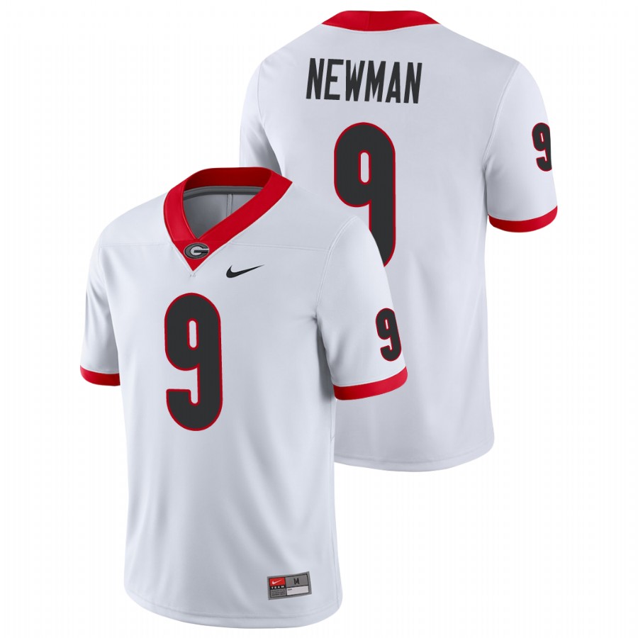 Men's White Georgia Bulldogs Jamie Newman Game College Football Jersey