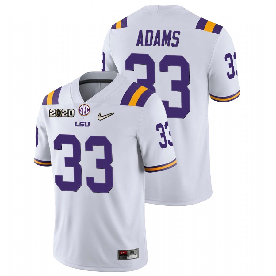 Men's White LSU Tigers Jamal Adams Game Football Jersey