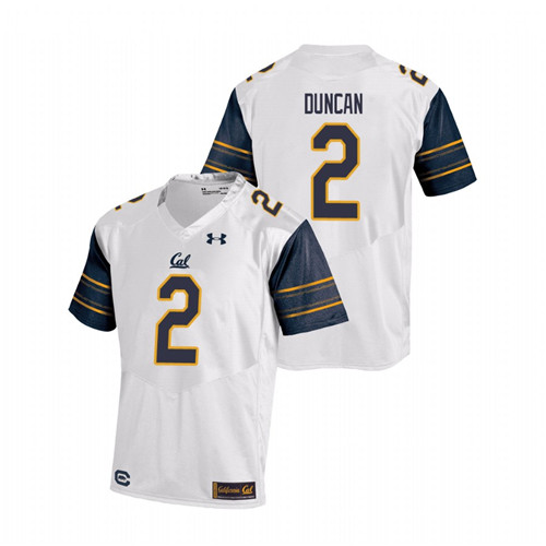 Men's White Under Armour Jordan Duncan College Football California Golden Bears Replica Jersey