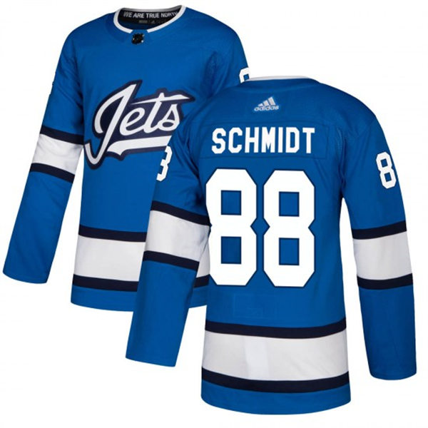 Men's Winnipeg Jets #88 Nate Schmidt adidas Blue Alternate Jersey 