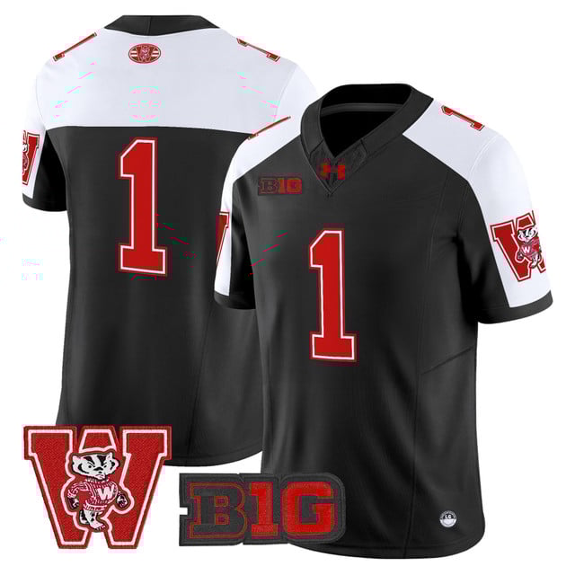 Men's Wisconsin Badgers Throwback Vapor Limited Jersey alternate #1