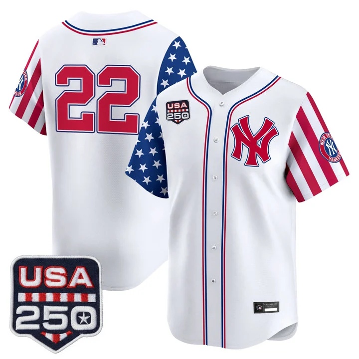 Men's Yankees America250 Edition Vapor Premier Limited Jersey V2 #22