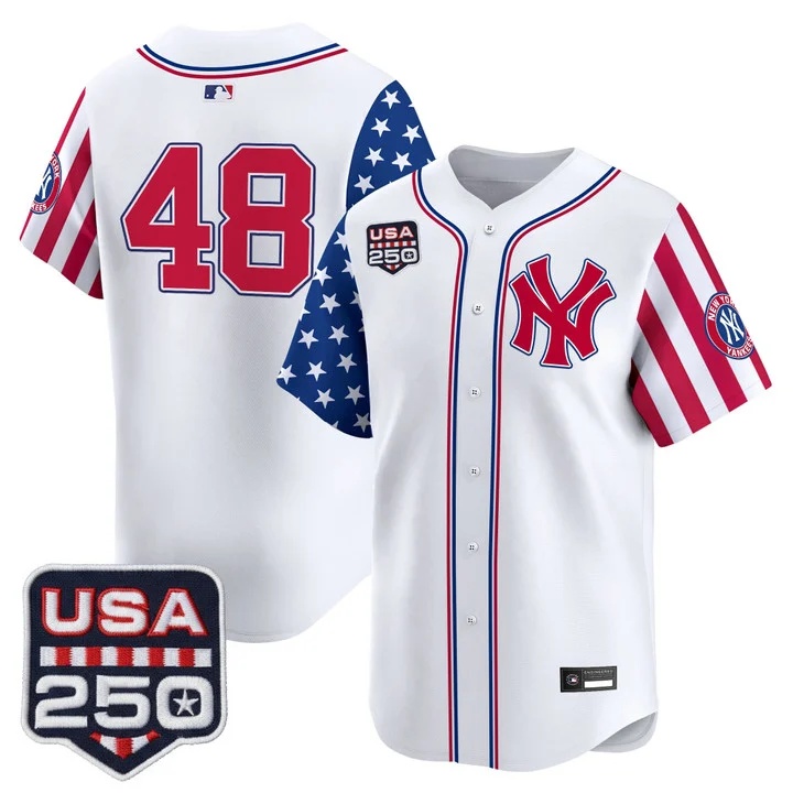 Men's Yankees America250 Edition Vapor Premier Limited Jersey V2 #48