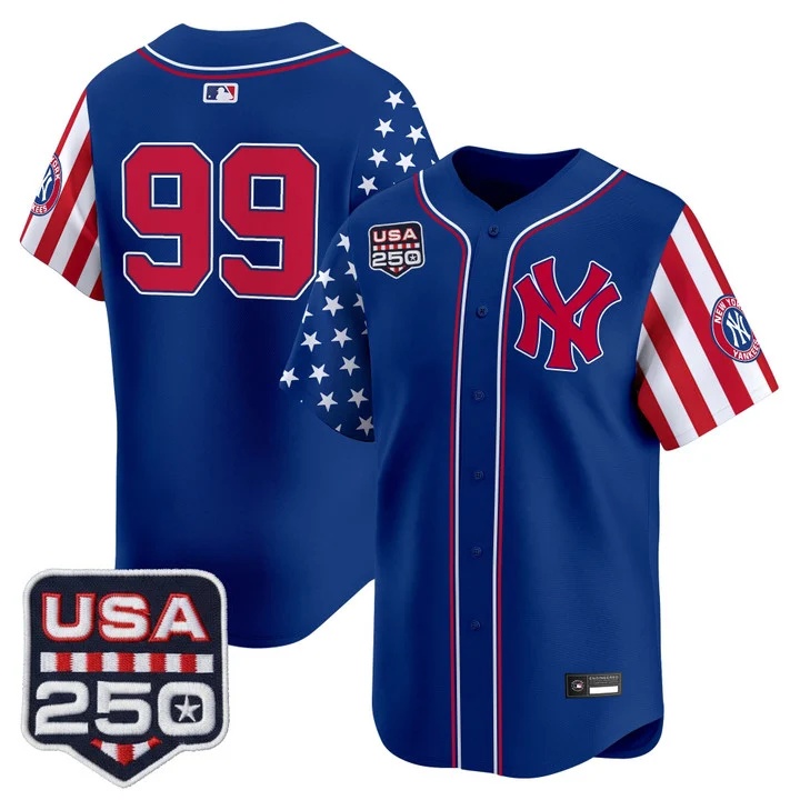 Men's Yankees America250 Edition Vapor Premier Limited Jersey V2 ROYAL #99