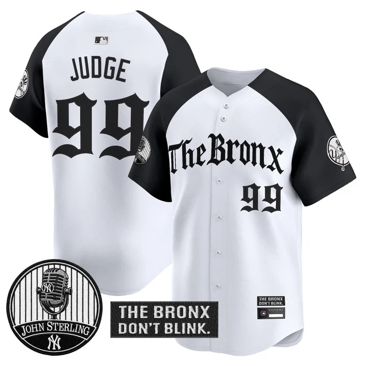 Men's Yankees The Bronx Gothic Vapor Premier Limited Jersey ALTERNATE #99 AARON JUDGE