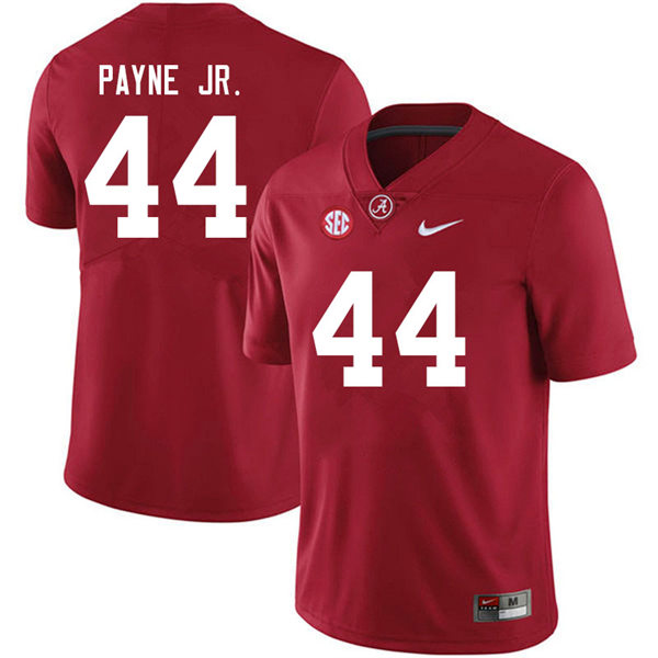 Men's Youth Alabama Crimson Tide #44 Damon Payne Jr. Crimson College Football Game Jerseys