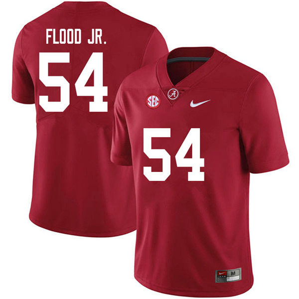 Men's Youth Alabama Crimson Tide #54 Kyle Flood Jr. Crimson College Football Game Jerseys