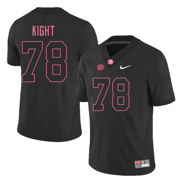 Men's Youth Alabama Crimson Tide #78 Amari Kight Blackout College Football Jerseys