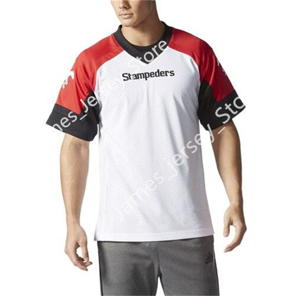 Men's Youth CFL Calgary Stampeders Custom New Era White Away Football Jersey