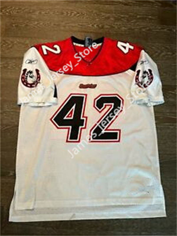 Men's Youth CFL Calgary Stampeders Custom New Era White Football Jersey