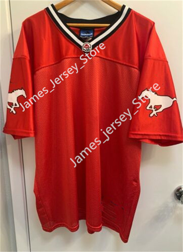 Men's Youth CFL Calgary Stampeders Custom Red Football Jersey