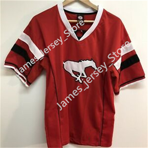 Men's Youth CFL Calgary Stampeders Custom Retro Red Football Jersey
