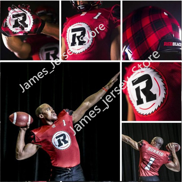 Men's Youth CFL Ottawa Redblacks Custom Red Football Jersey