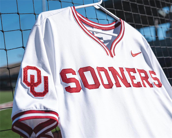 Men's Youth Oklahoma Sooners Custom 2024 White Pullove Baseball Game Jersey