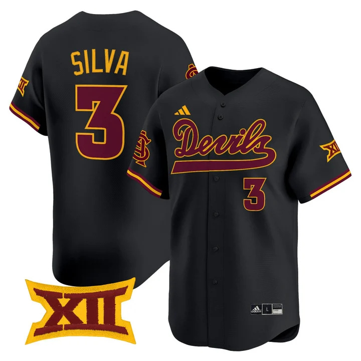 Men's size - Sun Devils Softball Vapor Premier Limited Jersey black 3 Aissa Silva