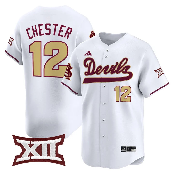 Men's size - Sun Devils Softball Vapor Premier Limited Jersey white 12 Katie Chester